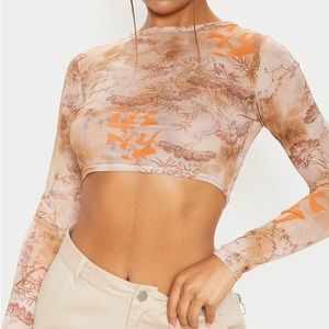 Mesh crop top